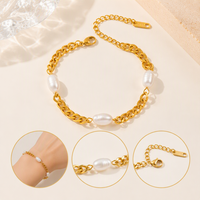 Ensemble de bracelets en perles d'océan multi-styles attrayants, chaîne ajustable dorée, bijoux de poignet tendance, ornement quotidien parfait