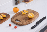 Planche à découper en bois pour viande et huile Bloc à découper style raisin