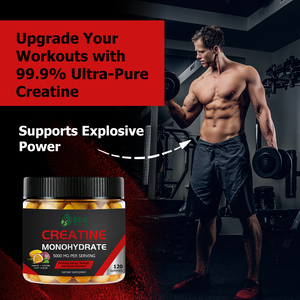 Private Labels Mango Passion Fruit Flavor 5000mg Creatine Monohydrate Gummies Enhance Energy Muscle Recovery <b>Gummy</b> <b>Candy</b> - Product Image 4