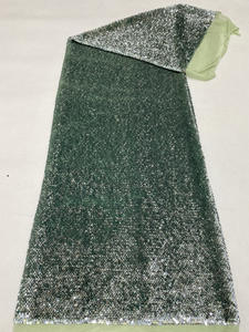 Nouveau tissu à paillettes en maille élastique 5+5 mm en rouleau pour robes, chaussures, sacs, chapeaux - Product Image 3