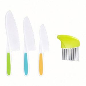 Customized Eco-friendly Ambidextrous Kids <b>Plastic</b> <b>Kitchen</b> Knife Set OEM ODM Multi-Use Vegetable Fruit Sashimi/Sushi/Fish Cutting - Product Image 6
