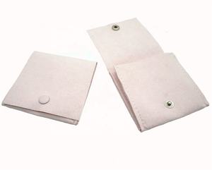 Bolsas de joyería de lujo, Micro tela, de alta calidad, embalaje de joyería personalizado, gamuza, con botón - Product Image 1