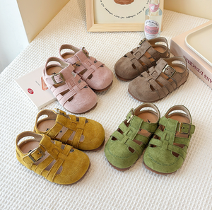 Sandalias Romanas Caladas para Niños, Nueva Versión Coreana de Verano, Sandalias de Suela Gruesa con Punta Cubierta para Niñas y Niños - Product Image 2