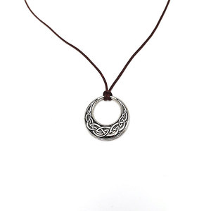 Beliebter Retro-Wikinger Kreisanhänger WZU122 Verstellbare PU-Halskette im Norwegischen Nordischen Stil Werbeartikel Geschenk - Product Image 6