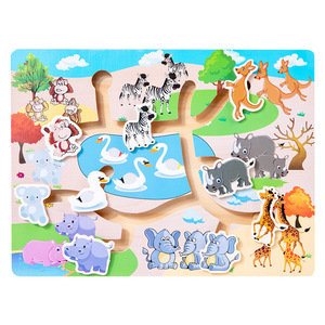 ילדים חינוכיים מונטסורי עץ הזזה יער מנז מתנות אינטראקטיביות של התינוק מתנות אינטראקטיביות - Product Image 3