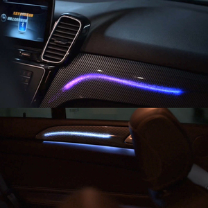 ไฟแอมเบียนท์คาร์บอนไฟเบอร์ 64 สี สำหรับรถยนต์เมอร์เซเดส-เบนซ์ ML/GL/GLE/GLS อุปกรณ์ตกแต่งภายในรถยนต์ ไฟ LED อัพเกรด - Product Image 6