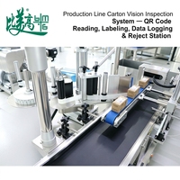 Système d'inspection visuelle des codes QR sur carton avec étiquetage automatique, collecte de données et station de rejet pour ligne de production