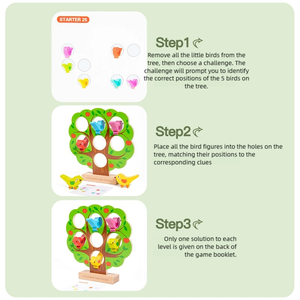 Juguetes de Pensamiento Lógico para Bebés, Juego de Rompecabezas de Casa de Pájaros para Entrenar la Conciencia Espacial y las Habilidades de Observación - Product Image 3