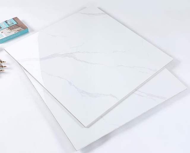 Modern Glazed Porcelain Marble-Look Floor Tiles Durable Ceramic Thin 10mm Thickness 5 Year Warranty for Kitchen Bathroom