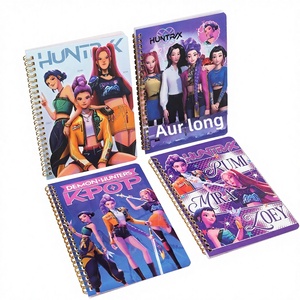 Quaderno A5 a spirale da 360 pagine per il commercio estero, a tema Cacciatore di Demoni K-Pop, diario per studenti delle scuole primarie - Product Image 1