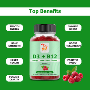 Gummies D3 B12 à Marque Blanche OEM avec Vitamine B12 pour une Énergie Douce et Durable, l'Amélioration de l'Endurance et le Soutien du Métabolisme et du Système Immunitaire - Product Image 4