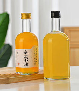 Bouteilles de vin de fruits écologiques étanches en verre transparent avec <span class=keywords><strong>bouchon</strong></span> Bouteilles vides en gros <span class=keywords><strong>pour</strong></span> boisson au vin de fruits - Product Image 2