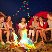 Flammes Colorées pour Feux de Camp et Brasiers Magiques Mystiques 15g 25g 30g pour Toutes les Célébrations Festives