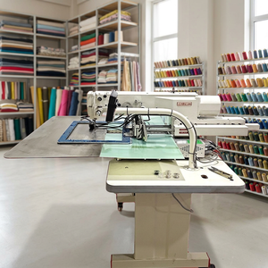 Machine à coudre industrielle et domestique informatisée à une aiguille pour semelles intérieures et semelles complètes, avec écran tactile, Nouvelle - Product Image 1