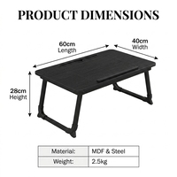 Bett-Tisch Modernes Design Gaming-Nutzung Verstellbar Praktisch OEM Brandneu Tragbar Faltbar Holz Melaminpapier Ablage Ständer Shaohua