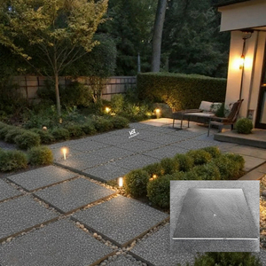 Piastrella in Porcellana Grigio Scuro per Esterni, Antiscivolo, 600x600x20 mm, Spessore 2 cm, Resistente, Qualità Superiore, Prodotta a Foshan - Product Image 1