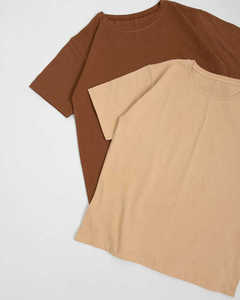 Camiseta Lisa bordada de gran tamaño con estampado de algodón 100% de 230gsm de peso pesado de alta calidad, camiseta personalizada de talla grande - Product Image 2