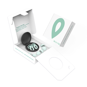 Bouchons d'oreilles réutilisables en silicone en gros, SNR 26 dB, réduction du bruit, <span class=keywords><strong>protection</strong></span> <span class=keywords><strong>auditive</strong></span> CE EN352-2 pour le sommeil - Product Image 1