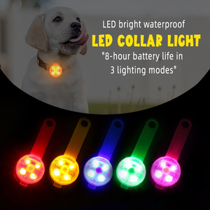 Colgante brillante para mascotas, con Clip, recargable vía USB, impermeable, de seguridad, de TPU, Led, con luz Led - Product Image 1