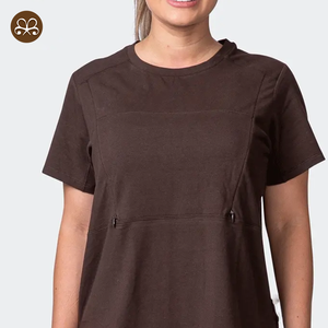 Haut d'<span class=keywords><strong>allaitement</strong></span> personnalisé pour femmes, <span class=keywords><strong>t</strong></span>-<span class=keywords><strong>shirt</strong></span> de maternité à manches courtes, confortable, avec <span class=keywords><strong>fermeture</strong></span> <span class=keywords><strong>éclair</strong></span> invisible pour l'<span class=keywords><strong>allaitement</strong></span> - Product Image 1