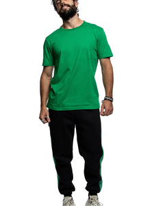 เสื้อยืดคอกลมสีเขียวอ่อนพรีเมียมสำหรับผู้ชาย ผ้าฝ้ายสั่งทำพิเศษ แขนสั้น ทรงปกติ สไตล์ลำลอง สตรีทแวร์ เสื้อผ้าสำหรับใส่ในชีวิตประจำวันช่วงฤดูร้อน - Product Image 2