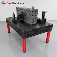 Table de soudage en fonte flexible 3D D28, banc de travail modulaire pour la soudure robotisée de structures en acier, taille personnalisée