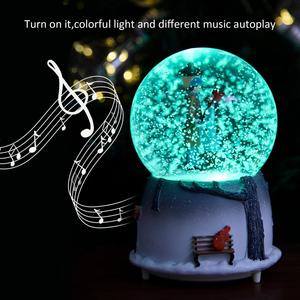 Quả Cầu Pha Lê Âm Nhạc Cho Cặp Đôi Tùy Biến Giá Rẻ Quả Cầu Tuyết Đẹp Hộp Nhạc Phát Sáng Thành Phố Phun Tuyết Sáng Tạo Quà Tặng - Product Image 5