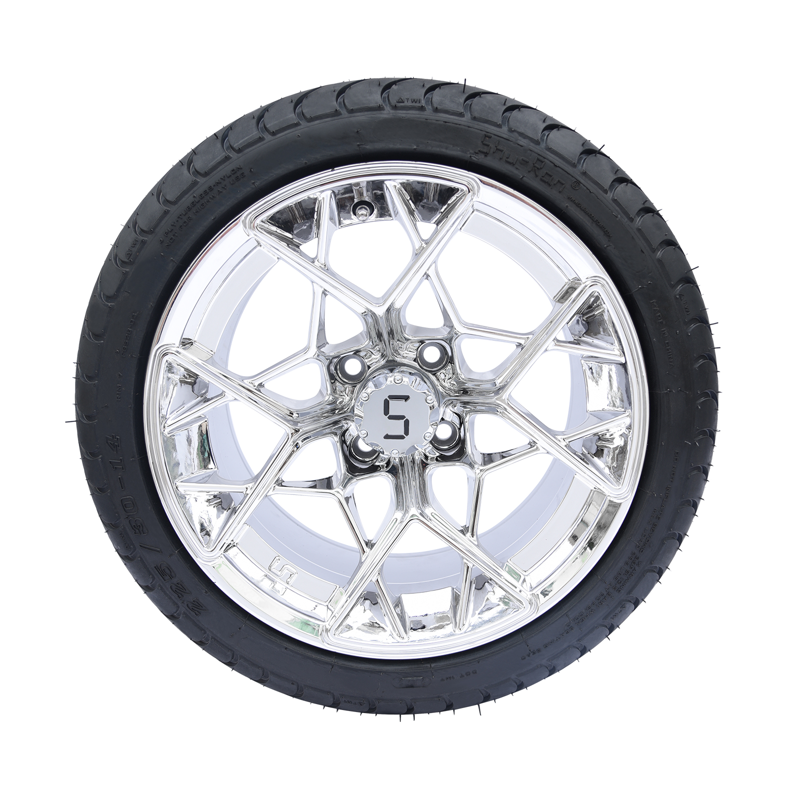 225/30-14 Chrome