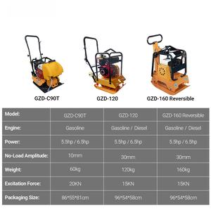 Aogu-160 प्रतिवर्ती प्लेट कम्पेक्टर 6.5hp डीजल गैसोलीन मिट्टी कम्पाक्शन के लिए - Product Image 4