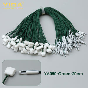 Étiquettes de taille pour vêtements en polyester avec boucle, noires et blanches, à suspendre, avec cordon - Product Image 6