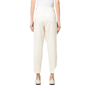 <span class=keywords><strong>Pantalon</strong></span> plissé en <span class=keywords><strong>pure</strong></span> <span class=keywords><strong>laine</strong></span> décontracté taille haute pour femmes avec ceinture décorée de strass <span class=keywords><strong>pantalon</strong></span> de créateur de luxe à la mode - Product Image 3