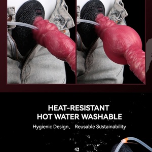 Inflatable Squirting Dog <b>Dildo</b> Big Knot Anal Plug Female Vaginal Masturbator G-spot Stimulation Adult Ejaculation Sex Toys - Product Image 2