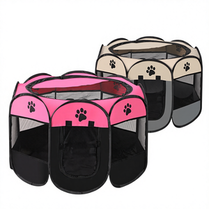 Casa para mascotas plegable <span class=keywords><strong>de</strong></span> <span class=keywords><strong>tela</strong></span> Oxford, modelo octogonal 4544, superventas transfronterizo, directo <span class=keywords><strong>de</strong></span> fábrica, para gatos y perros, jaula para perros Paw - Product Image 1
