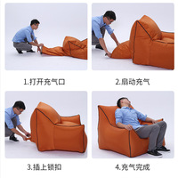 Canapé gonflable paresseux, lit gonflable portable et pliable, modèle TikTok