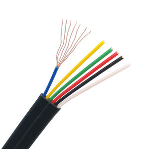 Câble Coorle C2025106006 24AWG 6 conducteurs, plat, 6P6C, en cuivre sans oxygène, 150 mètres par rouleau, JACK PVC noir RJ12 RJ25 - Product Image 2