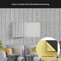 Panneau mural auto-adhésif en feutre de fibre de polyester insonorisant et absorbant le son pour la décoration intérieure des salles de musique