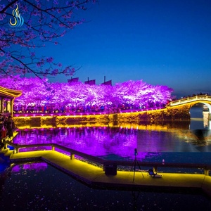 Lanterne de festival personnalisée, arbre géant lumineux en fleurs de <span class=keywords><strong>cerisier</strong></span>, style lanterne chinoise, lumière LED florale pour la <span class=keywords><strong>d</strong></span>écoration nocturne des parcs et le tourisme - Product Image 6