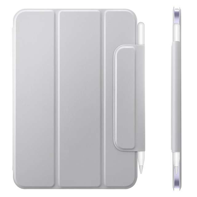 Anti-Fall Magnetic Smart PU Flip Cover Secure Buckle Slim Lightweight Folio Stand Protective Case for iPad Air 11 M4