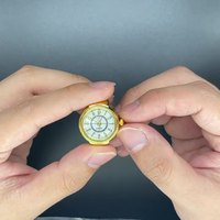 Vintage Punk cadran rond Quartz numérique doigt montre anneaux bijoux femmes hommes Couple cadeau élastique extensible Mini montre anneaux