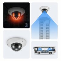 Promotion : Caméra Dôme Frontale T-WIN CF04 2MP POE H.265 pour Voiture, Utilisation Intérieure/Extérieure, Vision Nocturne Infrarouge LED, Mini Audio pour Bus/Ascenseur