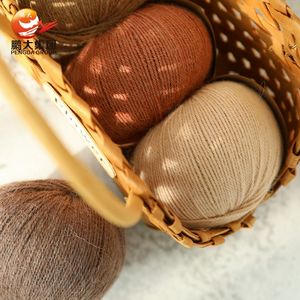 Toptan el örgü kaşmir ipek yün iplik kamgarn geri dönüşümlü 10.5/3NM % 100% bebek alpaka kaşmir iplik örgü için - Product Image 5