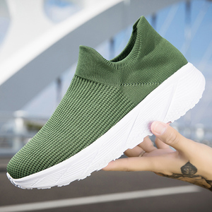 รองเท้าผ้าใบผู้ชายแบบสวม พื้นรองเท้า EVA นุ่มสบาย ยืดหยุ่น กันลื่น เหมาะสำหรับเดินและวิ่ง - Product Image 5