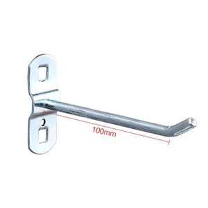 Metal <strong>Tool</strong> <strong>Hook</strong> with Display Hole Wall Pegboard Rack Shelf Hardware for <strong>Tool</strong> Hanging Industrial Style <strong>Hook</strong> - Product Image 6