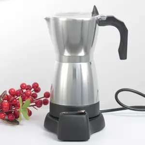 Mükemmel üst İtalyan kahve makinesi elektrikli kahve makinesi 6cup 300ml espresso Coffee kahve makinesi