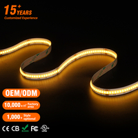 Bande lumineuse LED COB CCT haute densité 24V 8mm 576 LED/m 90 CRI 12W/m Flexible pour rétroéclairage de meuble de cuisine IP20 2700K 6000K Dimmable
