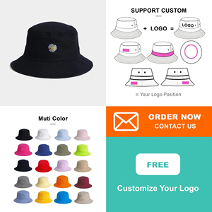 Chapeau Bob en Coton Uni Personnalisable avec Broderie de Logo – Chapeau de Pêcheur Coloré en Gros pour Hommes et Femmes Unisexe - Product Image 6