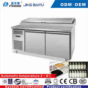 Mesa Refrigeradora para Pizza TS-18 <span class=keywords><strong>de</strong></span> Doble Puerta, Sin Escarcha, con Control Digital <span class=keywords><strong>de</strong></span> Temperatura, Refrigeración Rápida y Operación Sencilla para <span class=keywords><strong>la</strong></span> Industria <span class=keywords><strong>de</strong></span> Pizzerías y Servicios <span class=keywords><strong>de</strong></span> Catering - Product Image 1