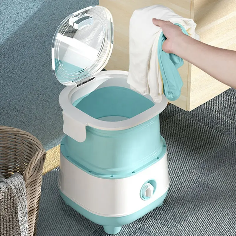 Portable Folding Washing Machine Storage Automatic Baby Underwear Socks Micro Dehydration Drying Home Travel Washing Machine