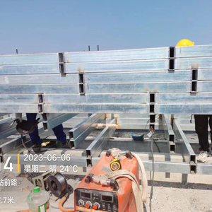 Soporte de diseño de construcción de marco de espacio ligero personalizar Estructura de techo de acero dosel prefabricado marco de espacio gasolinera - Product Image 4