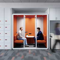 Portable intimité silence cabine téléphonique pod de travail acoustique cabine insonorisée téléphone mobile cabine insonorisée salle de réunion bureau pod